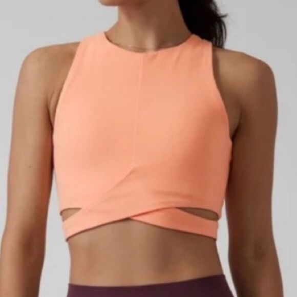 Athleta Tops - NWT Athleta D-DD cups Conscious Cut Out Crop Tank Top Bra Medium 36-37” bust